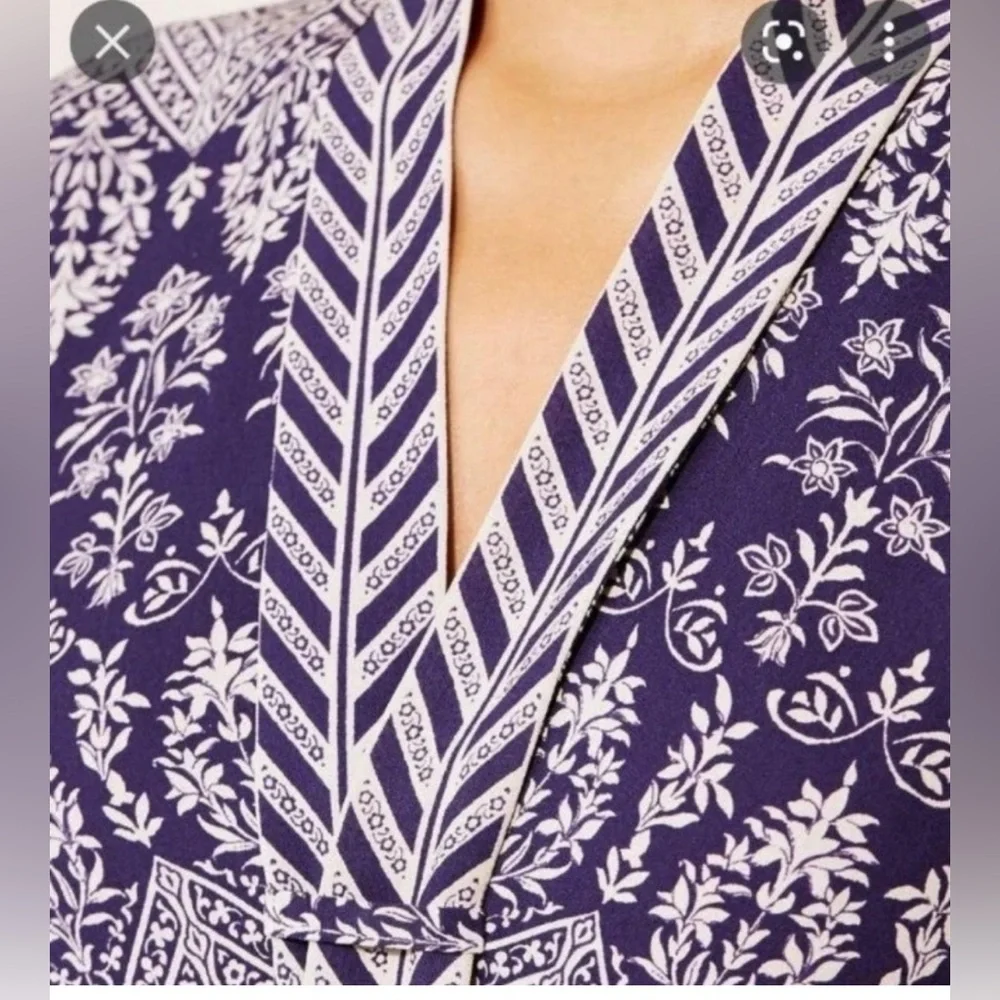 Tory Burch Bourdelle Silk Long Sleeved Tunic Dress Size 12